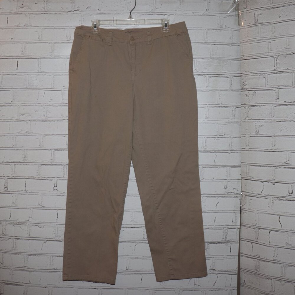🤎 Faded Glory Khaki Pants · Women’s 12A · Stretch Cotton